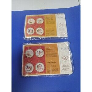 Creative Circle Unto You is Born 2406 Shepherd Boy 2403  VTG CHRISTMAS Ornament